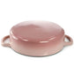 Crock Pot 5 Quart Round Pink Enameled Cast Iron Braiser Pan w Self Basting Lid