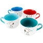 Peanuts Freckled Joy 25 oz Stoneware 4 Piece Soup Cup & Lid Set Assorted Colors