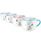 Peanuts Freckled Joy 25 oz Stoneware 4 Piece Soup Cup & Lid Set Assorted Colors