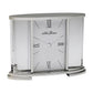 Seth Thomas White & Silver Glass Carriage Table Clock