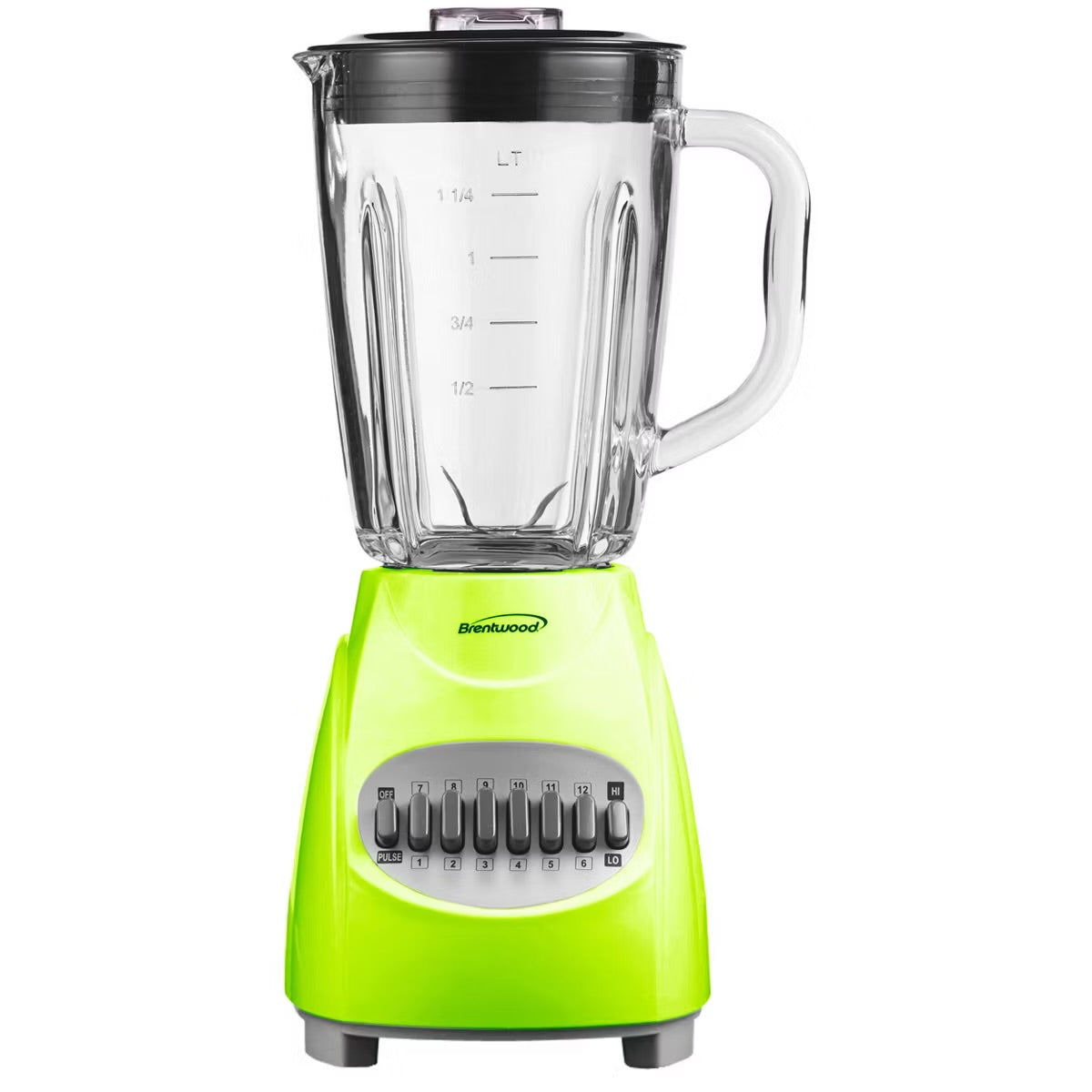 Brentwood BPA-Free GREEN 350W 12 Speed + Pulse Blender JB-220G 50 oz Plastic Jar