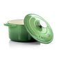 Crock-Pot Artisan Green 2 Piece 3 Quarts Enameled Cast Iron Dutch Oven