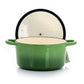 Crock-Pot Artisan Green 2 Piece 3 Quarts Enameled Cast Iron Dutch Oven