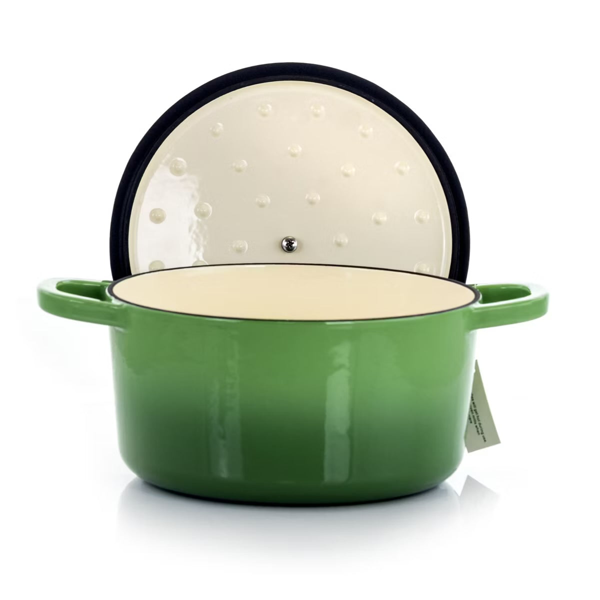 Crock-Pot Artisan Green 2 Piece 3 Quarts Enameled Cast Iron Dutch Oven