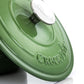 Crock-Pot Artisan Green 2 Piece 3 Quarts Enameled Cast Iron Dutch Oven