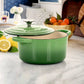 Crock-Pot Artisan Green 2 Piece 3 Quarts Enameled Cast Iron Dutch Oven