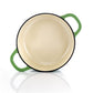 Crock-Pot Artisan Green 2 Piece 3 Quarts Enameled Cast Iron Dutch Oven