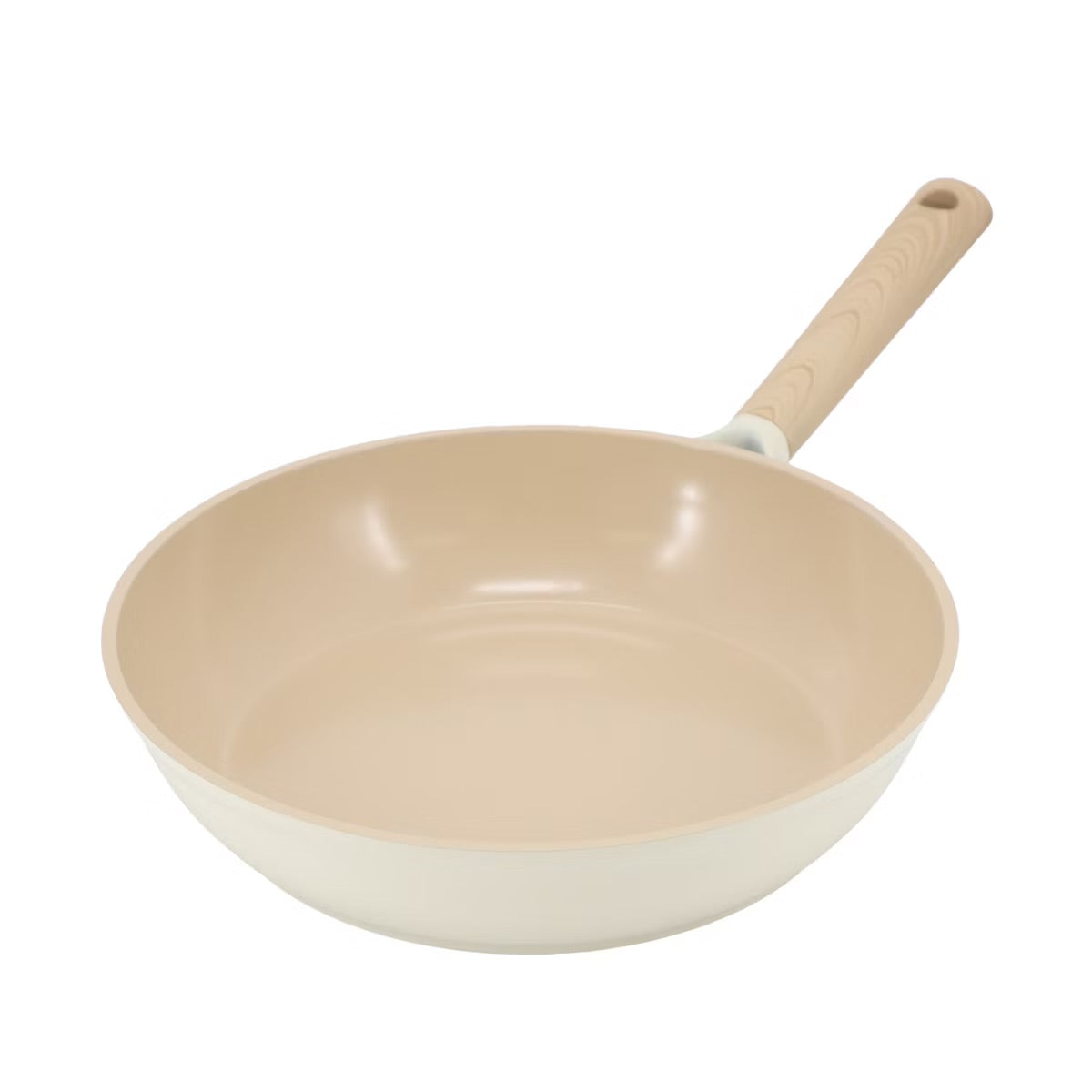 Gibson Elite Folkstone Beige 10" Ceramic Nonstick Cast Aluminum Frypan