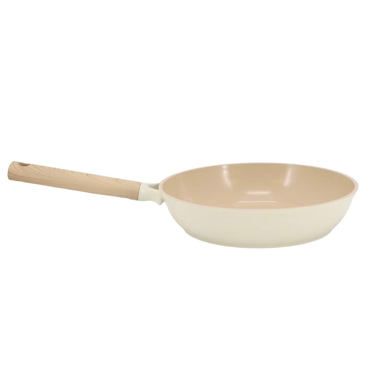 Gibson Elite Folkstone Beige 10" Ceramic Nonstick Cast Aluminum Frypan