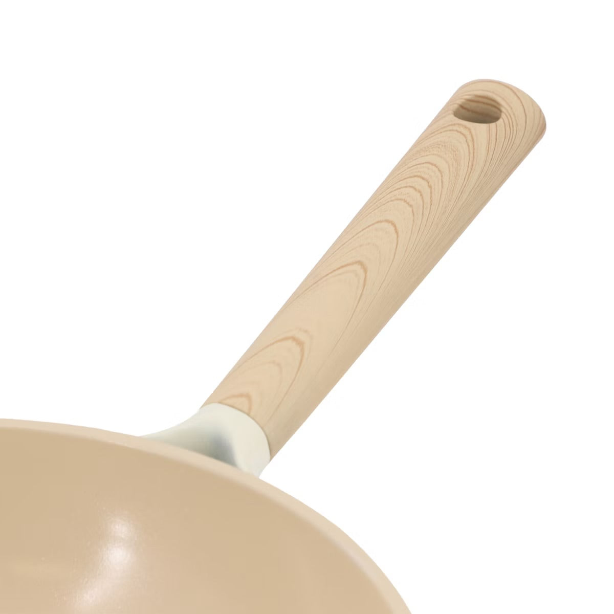 Gibson Elite Folkstone Beige 10" Ceramic Nonstick Cast Aluminum Frypan