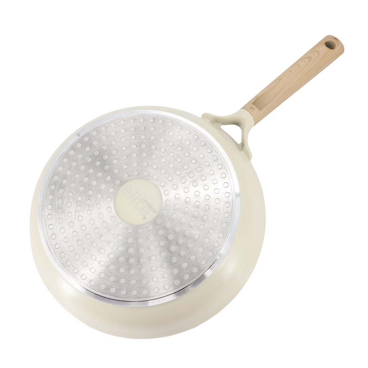 Gibson Elite Folkstone Beige 10" Ceramic Nonstick Cast Aluminum Frypan