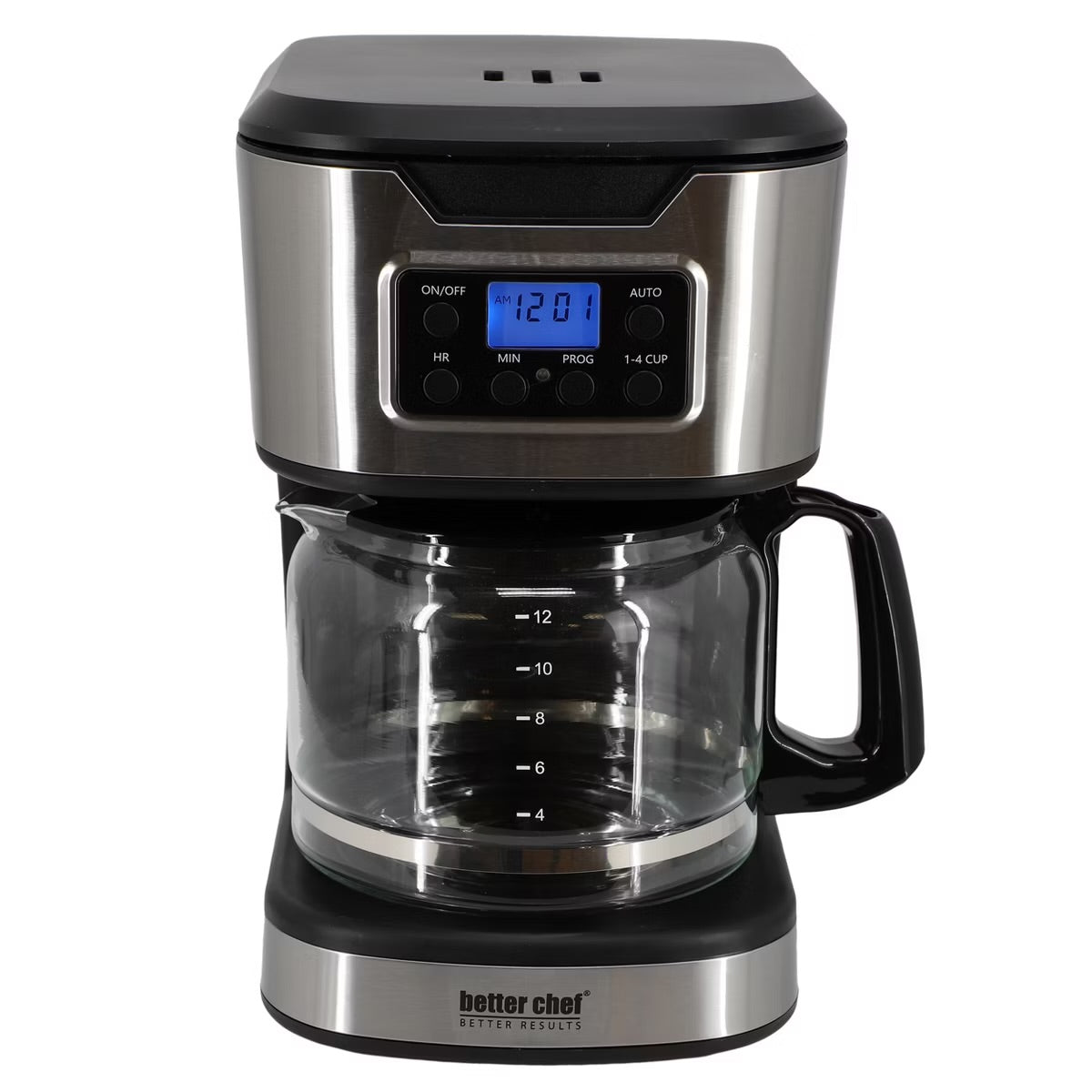 Better Chef Black 12-Cup Programmable Coffee Maker Machine