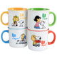 Peanuts Gentle Reminders Stoneware 4 Piece 21 oz Mug Set in Assorted Designs