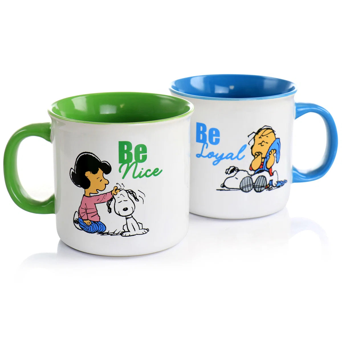 Peanuts Gentle Reminders Stoneware 4 Piece 21 oz Mug Set in Assorted Designs
