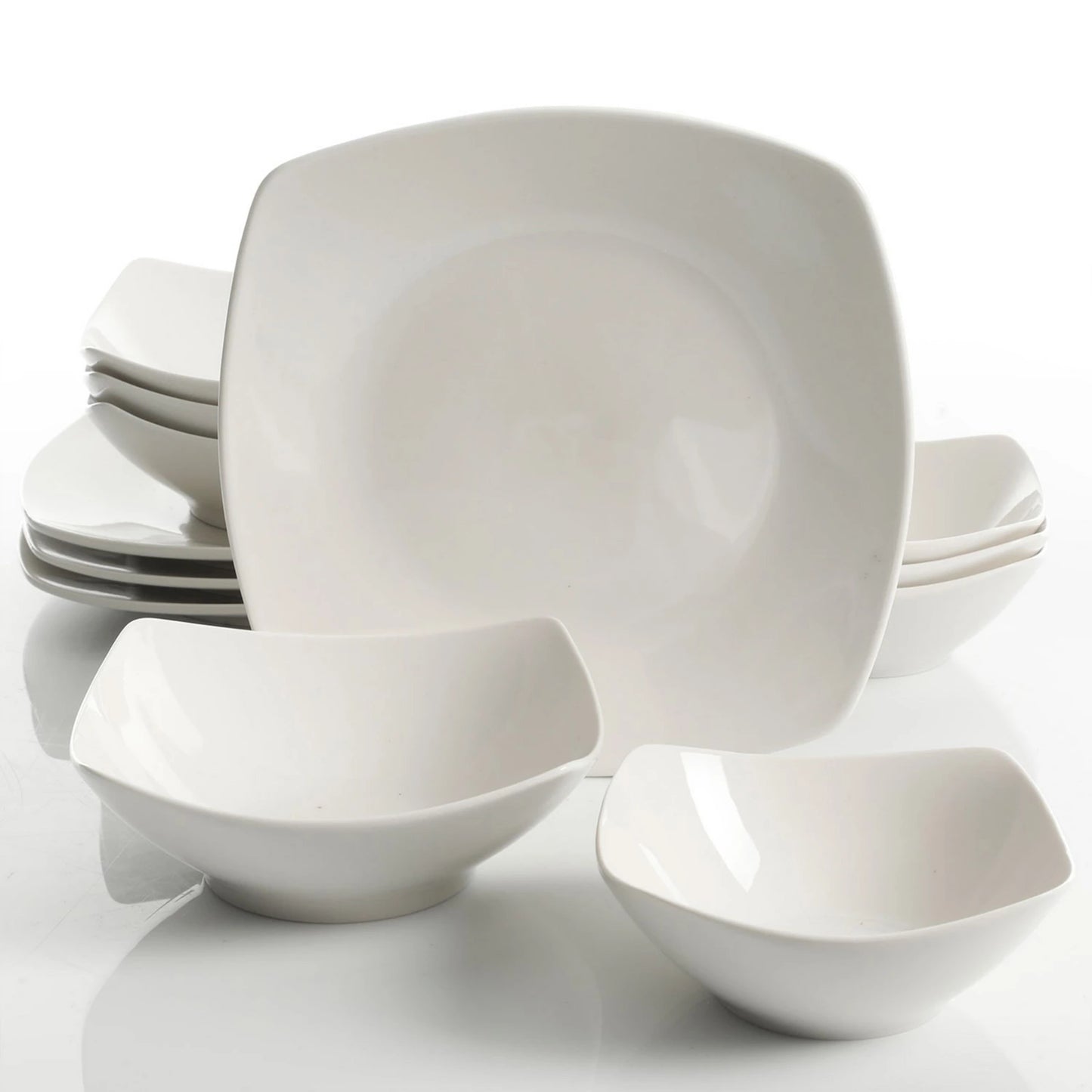 Gibson All U Need 45 Piece Dinnerware Cookware Combo Set White