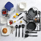Gibson All U Need 45 Piece Dinnerware Cookware Combo Set White