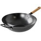 Oster Bressler 13.5” Nonstick Carbon Steel Wok w Wooden Handle