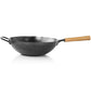 Oster Bressler 13.5” Nonstick Carbon Steel Wok w Wooden Handle