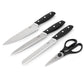 Oster Collister 15 Piece Stainless Steel Black Cutlery Set w Soft Grip Handle