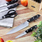 Oster Collister 15 Piece Stainless Steel Black Cutlery Set w Soft Grip Handle