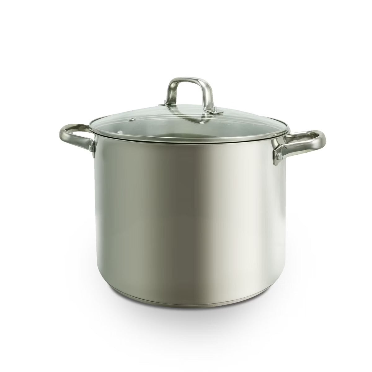 Oster Adenmore 12 Quart Stainless Steel Stock Pot w Tempered Glass Lid