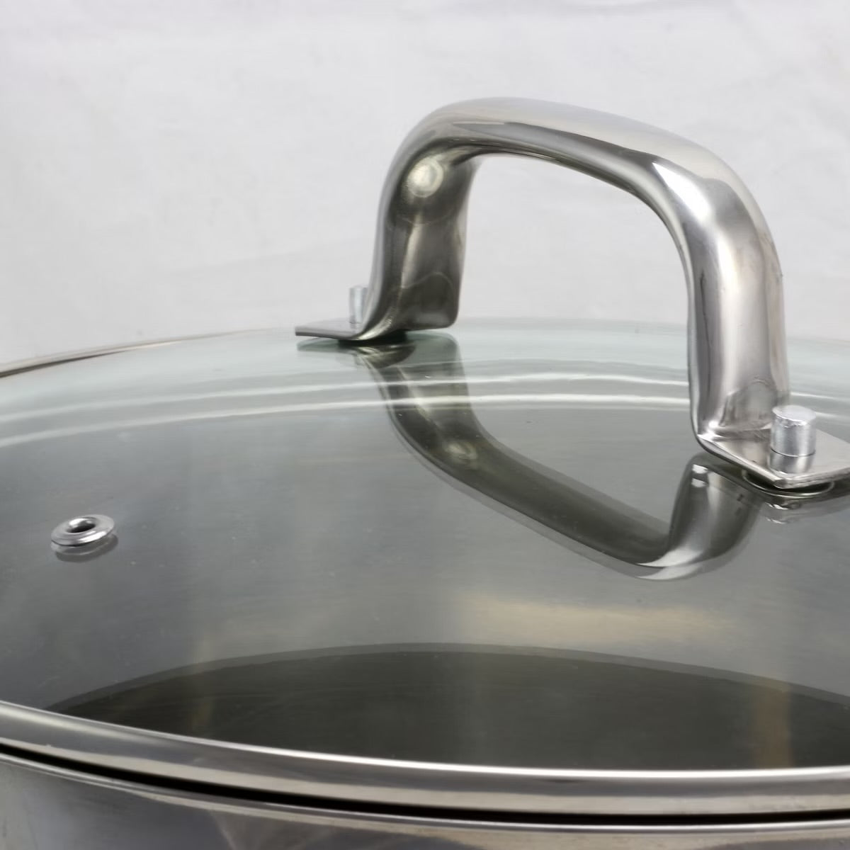 Oster Adenmore 12 Quart Stainless Steel Stock Pot w Tempered Glass Lid