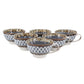 Meritage Otis 6 Piece Gray 27 oz Stoneware Soup Bowl w Handle Set