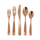 Gibson Home Hulton 20 Piece Stainless Steel Flatware Set in Matte Bronze