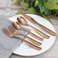Gibson Home Hulton 20 Piece Stainless Steel Flatware Set in Matte Bronze