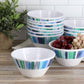 Gibson Home Tropical Sway Orleans 12 Piece 6" Melamine Bowl Set in Blue