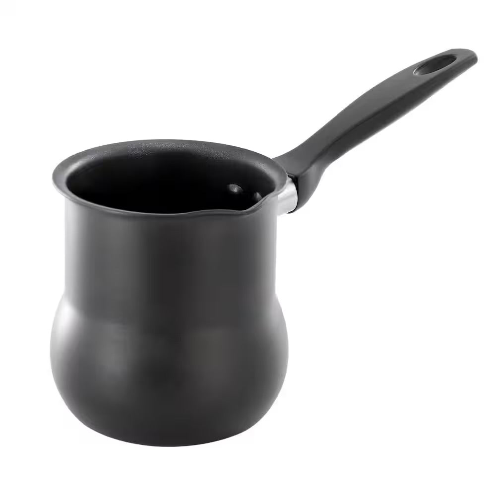 Better Chef 2.4 Cup Aluminum Black Nonstick Turkish Coffee Warmer w Cool Touch Handle
