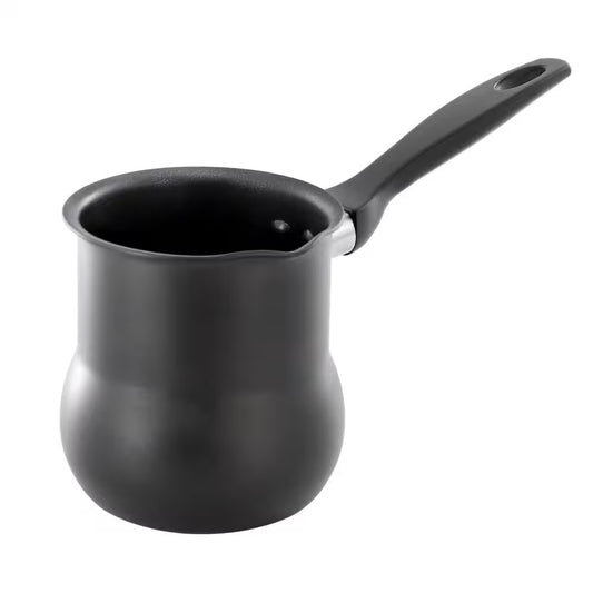 Better Chef 2.4 Cup Aluminum Black Nonstick Turkish Coffee Warmer w Cool Touch Handle