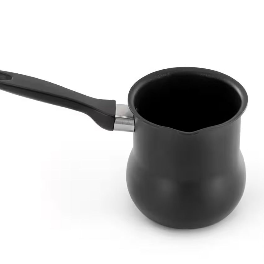 Better Chef 2.4 Cup Aluminum Black Nonstick Turkish Coffee Warmer w Cool Touch Handle