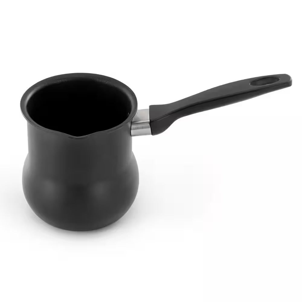 Better Chef 2.4 Cup Aluminum Black Nonstick Turkish Coffee Warmer w Cool Touch Handle