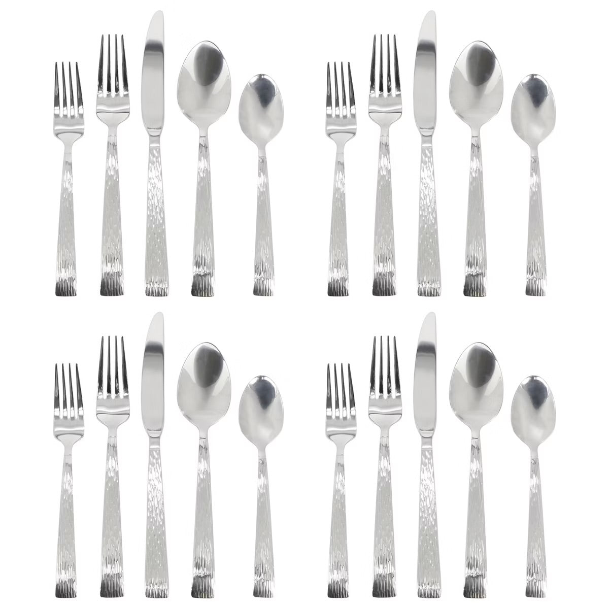 Gibson Home Cowper 20 Piece Stainless Steel Flatware Set in Silver