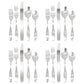 Gibson Home Karlton 20 Piece Stainless Steel Flatware Set in Matte Silver