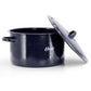 Oster Castillo 11 Quart Enamel on Steel Blue 12” Stock Pot w Lid