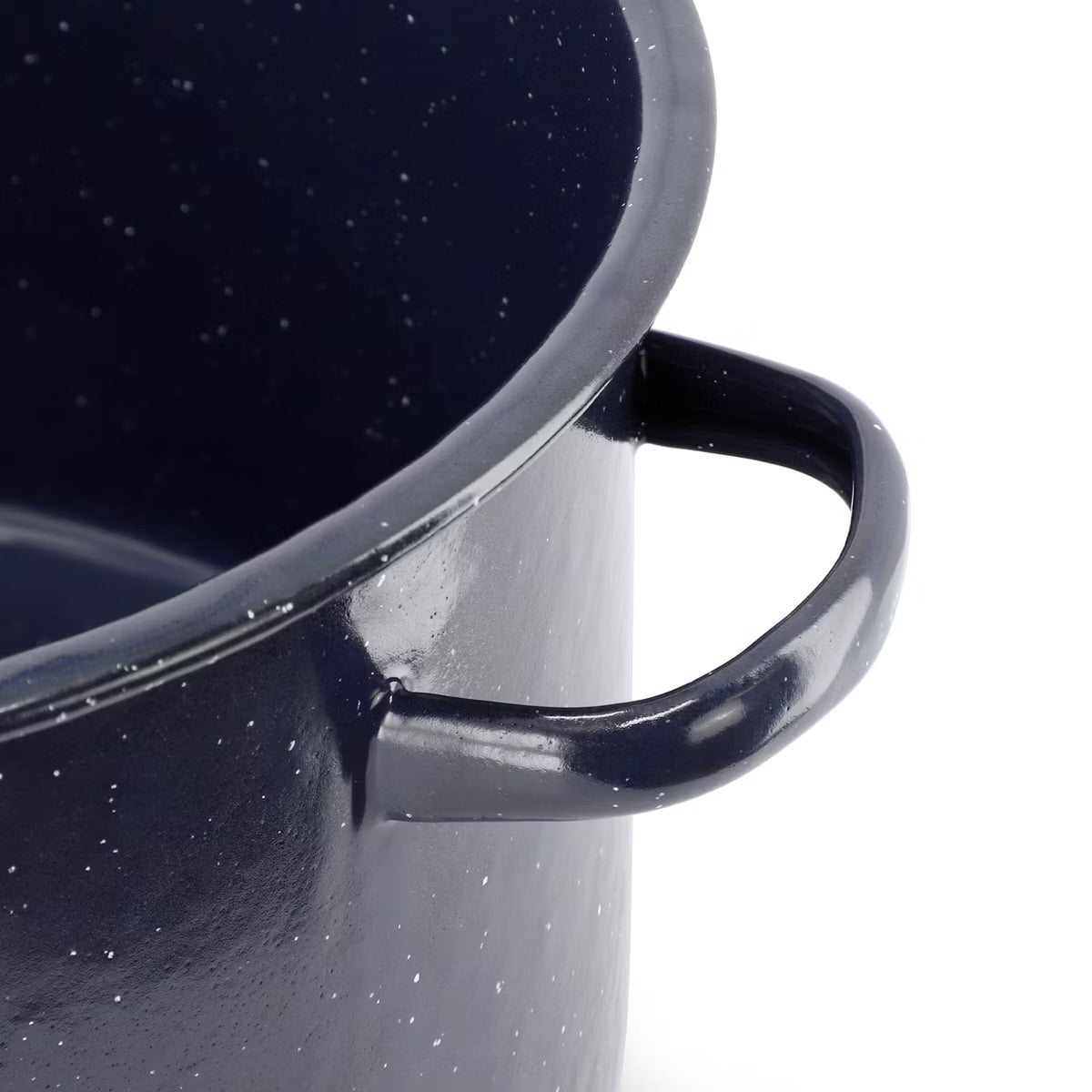 Oster Castillo 11 Quart Enamel on Steel Blue 12” Stock Pot w Lid