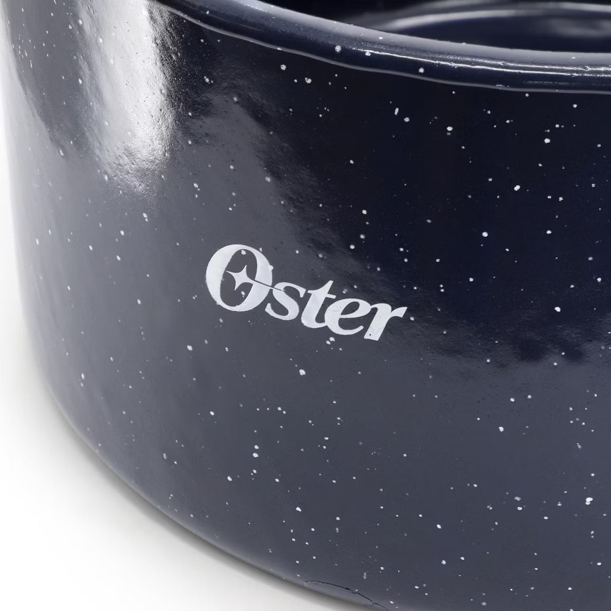 Oster Castillo 11 Quart Enamel on Steel Blue 12” Stock Pot w Lid