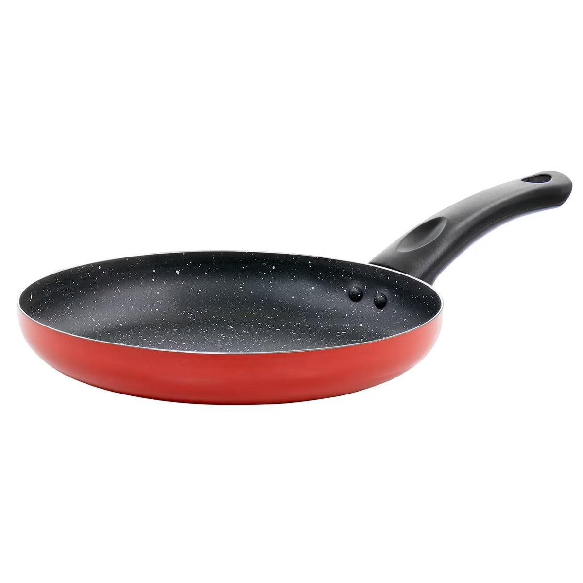 Oster Luneta 9.5" Speckled Aluminum Red Nonstick Frying Pan