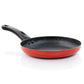 Oster Luneta 9.5" Speckled Aluminum Red Nonstick Frying Pan