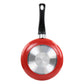 Oster Luneta 9.5" Speckled Aluminum Red Nonstick Frying Pan