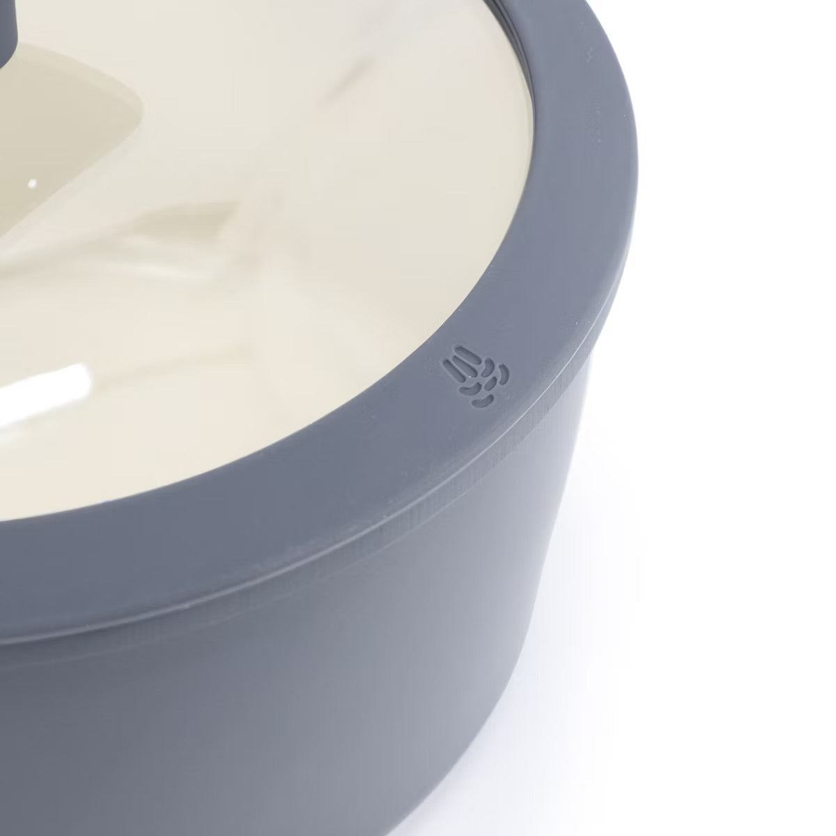 Oster Rooney 2 Quart Gray Ceramic Nonstick Aluminum Saucepan w Lid