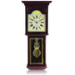 Bedford 23" Redwood Oak Wood Finish Wall Clock w Pendulum & Chimes