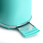 MegaChef 1.7 Liter Electric Tea Kettle & 2 Slice Toaster Combo in Turquoise