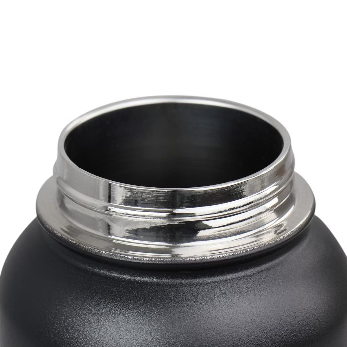 WAO 38 oz Matte Black 1.1 Liter Vacuum Insulated Thermal Bottle w Lid
