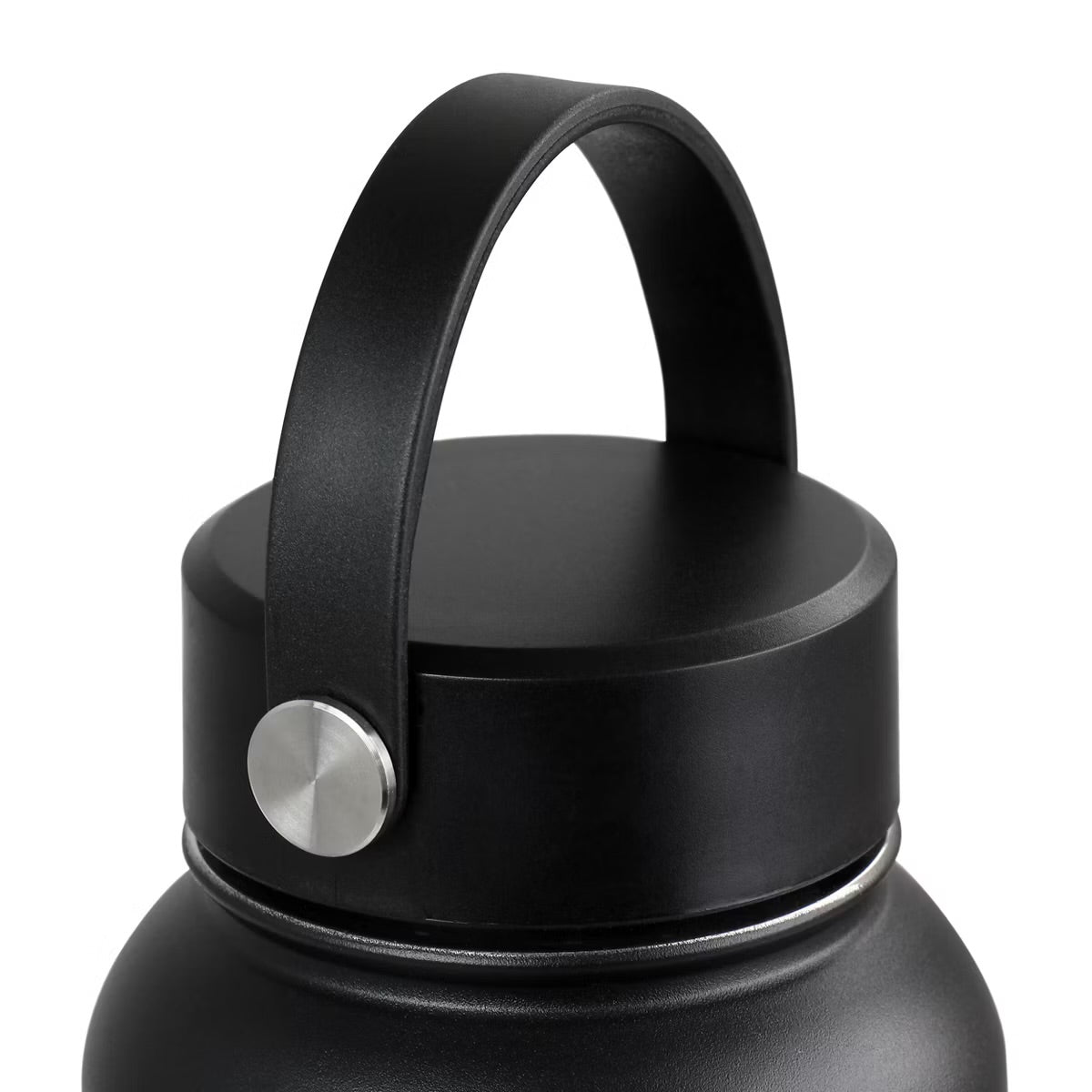 WAO 38 oz Matte Black 1.1 Liter Vacuum Insulated Thermal Bottle w Lid