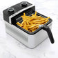 Brentwood 1200W 3.4 Qt Rapid Electric Nonstick Air Fryer in Stainless Steel