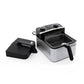 Brentwood 1200W 3.4 Qt Rapid Electric Nonstick Air Fryer in Stainless Steel