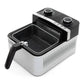 Brentwood 1200W 3.4 Qt Rapid Electric Nonstick Air Fryer in Stainless Steel